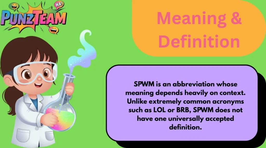 spwm meaning in text