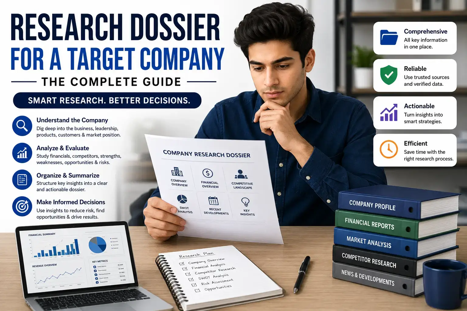 research dossier for target company