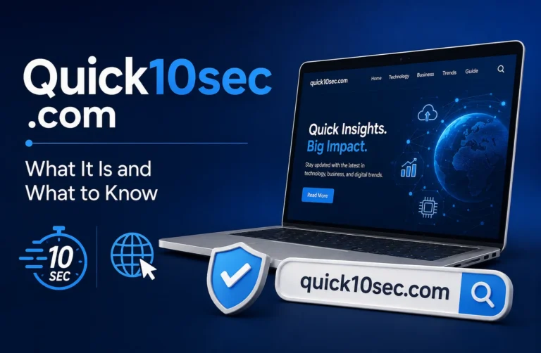 Quick10sec com: Complete Guide to the Digital Platform